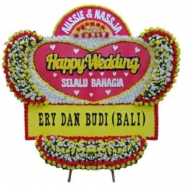 Bunga Papan Wedding Elegan